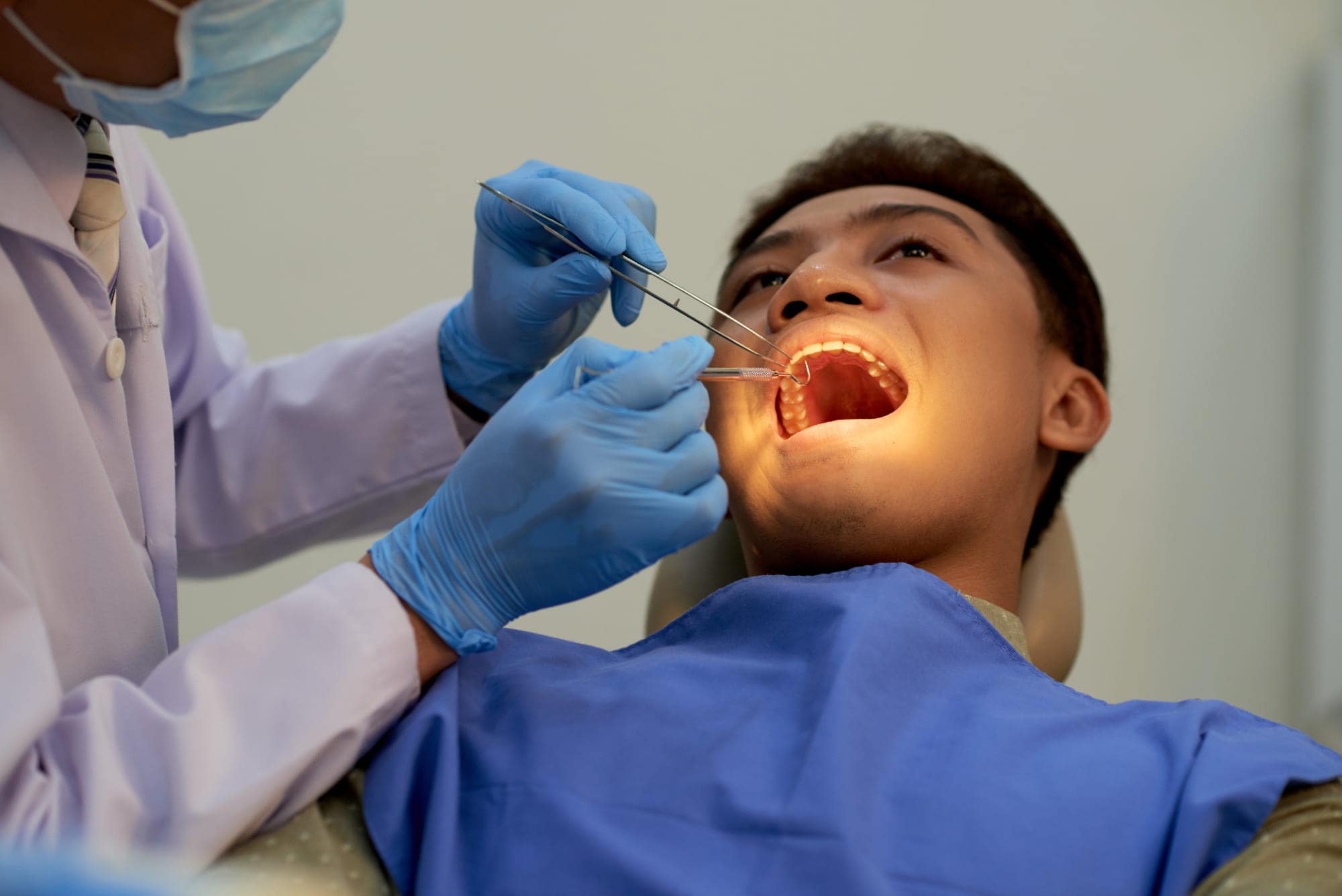 Tooth-coloured dental filling treatment at The Dental Lounge in Windsor, Ontario
