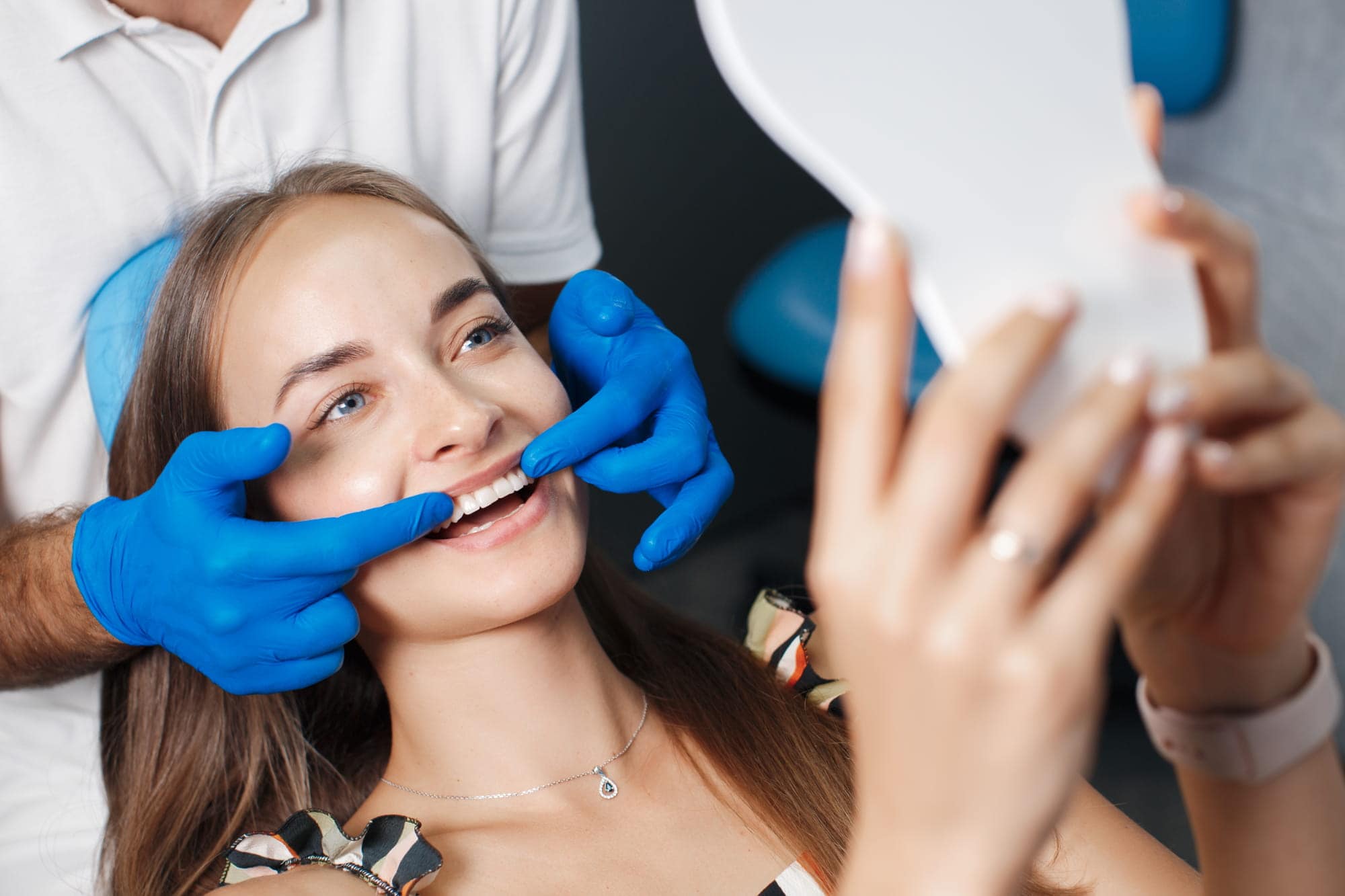 Teeth whitening treatment at The Dental Lounge in Windsor, Ontario