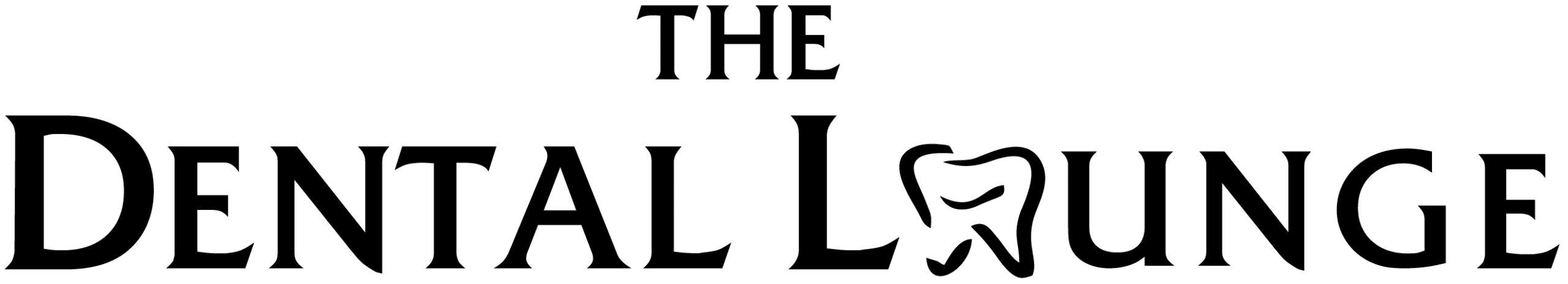 The Dental Lounge logo in black and white
