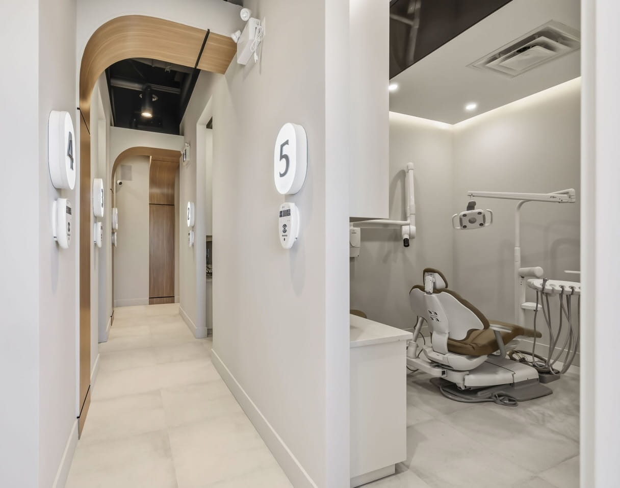 Patient at a dental visit at The Dental Lounge in Windsor, Ontario